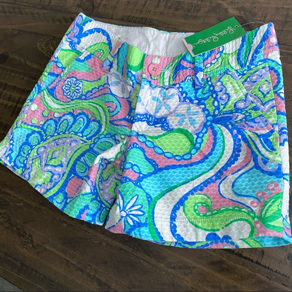 New Lilly Pulitzer Conch Republic 5” Callahan Shorts Size 00 - Picture 6 of 16